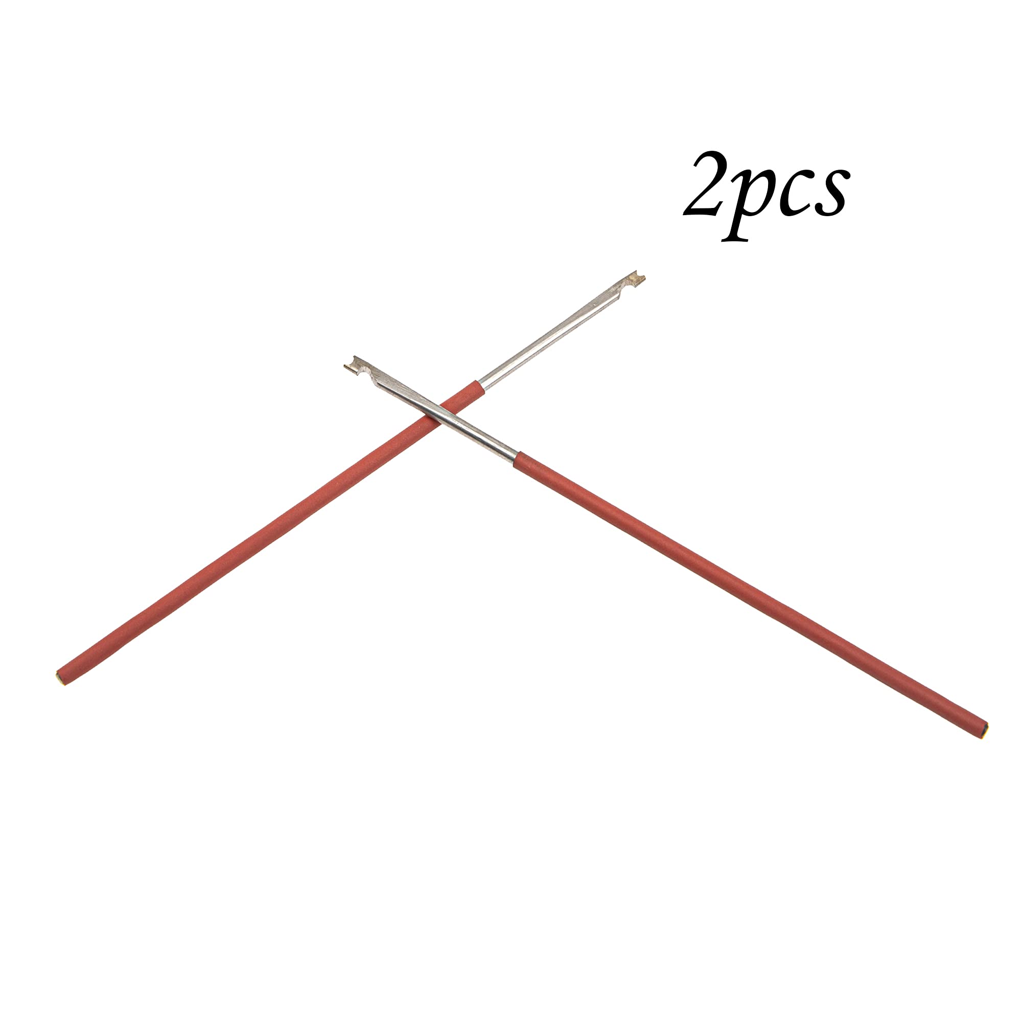 2Pcs Yootones Clarinet Spring Hook, Durable Steel Woodwind Repair Tool Spring Hook Compatible with Sax Clarinet Oboe Flute Picco